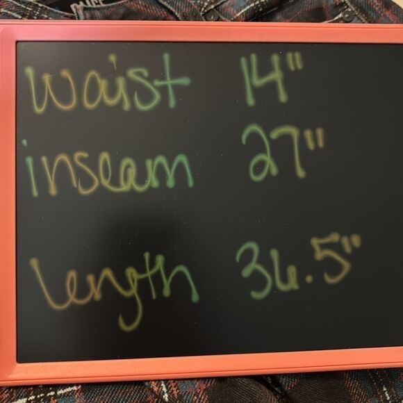 PAIGE plaid jeans 26 Hoxton Ankle - Picture 6 of 6